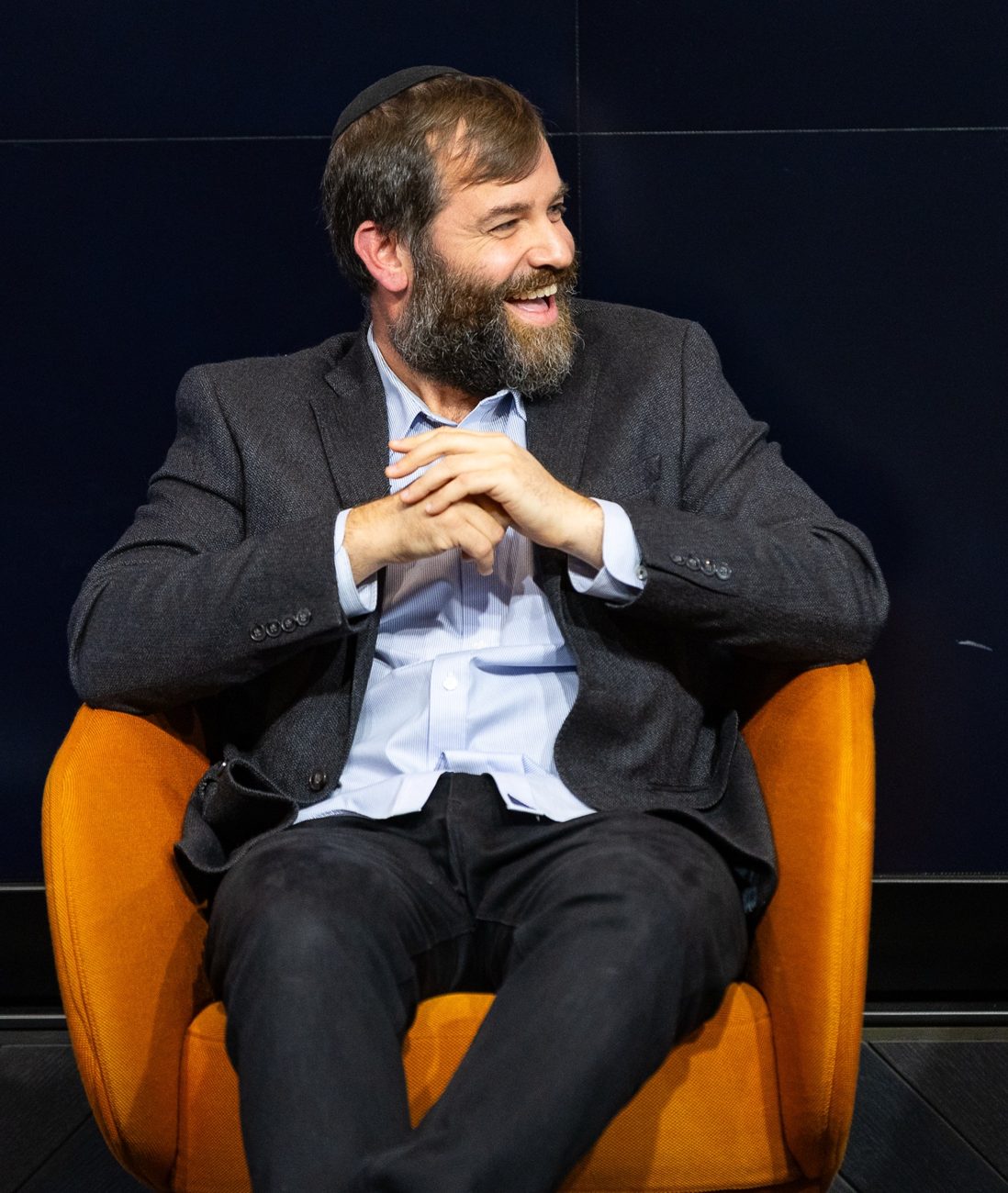 Israel Bryski speaking on a conference panel